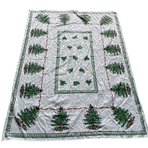 Spode Christmas Tablecloth 67 x 50 1/2 - Picture 1 of 3